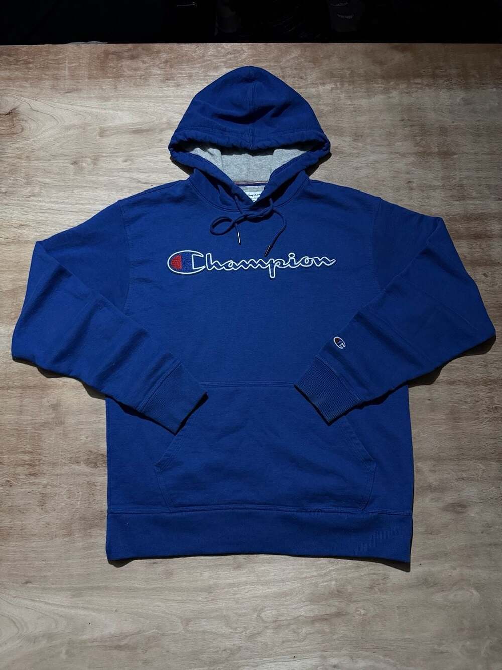 Champion Powerblend Script Logo Pullover Hoodie